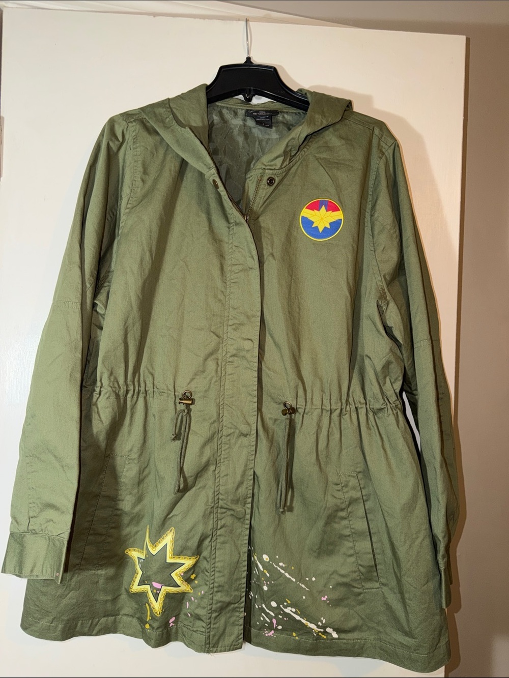 Her Universe Marvel Ms. Marvel Patch Anorak Women's Jacket Size 2X